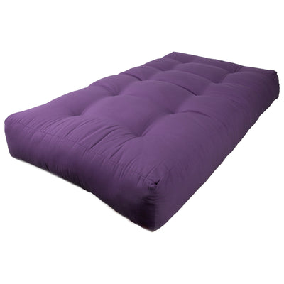 Matelas futon en sergé de 10 pouces d'épaisseur (simple, double ou grand lit)
