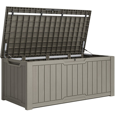 Coffre de pont verrouillable en résine résistant à l'eau de 120 à 260 gallons