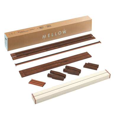 Cadre de lit plateforme classique en bois massif 12