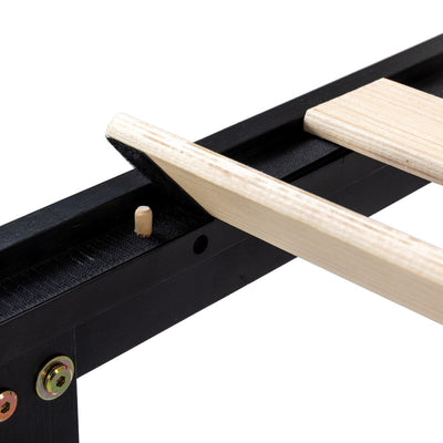 Cadre de lit plateforme classique en bois massif 12