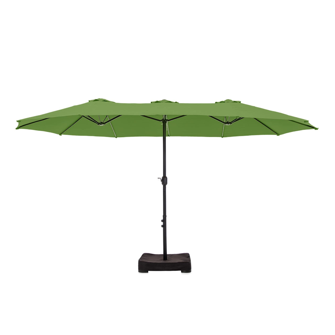 Parasol double extra large de 15 pieds pour patio double face de MAISON ARTS avec base incluse