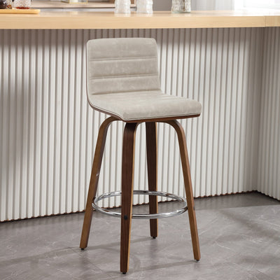 Tabourets de bar/comptoir pivotants en similicuir 26/29, lot de 2/3