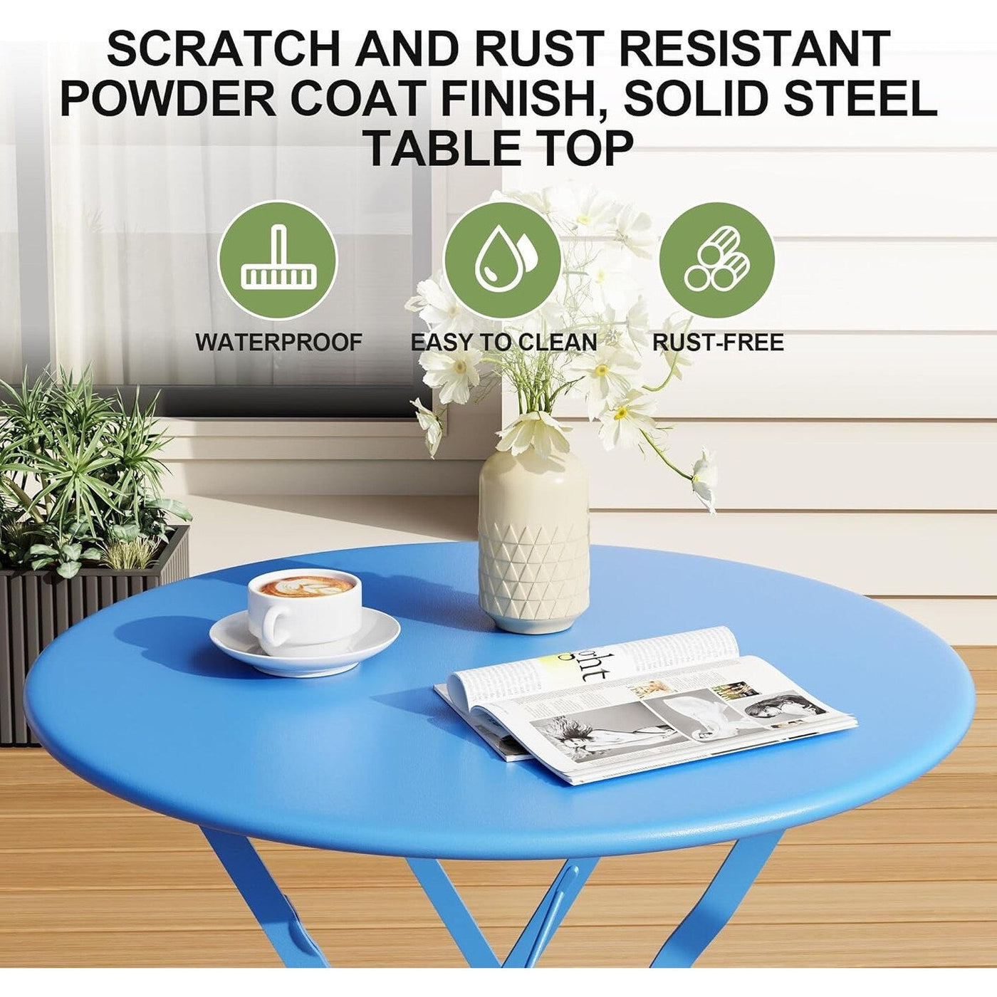 Ensembles de bistrot de patio 3 pièces