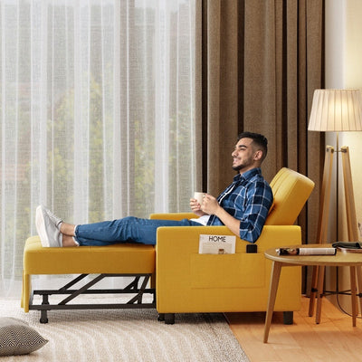 Canapé-lit 3 en 1 réglable, canapé-lit gigogne, convertible et pliable pour salon