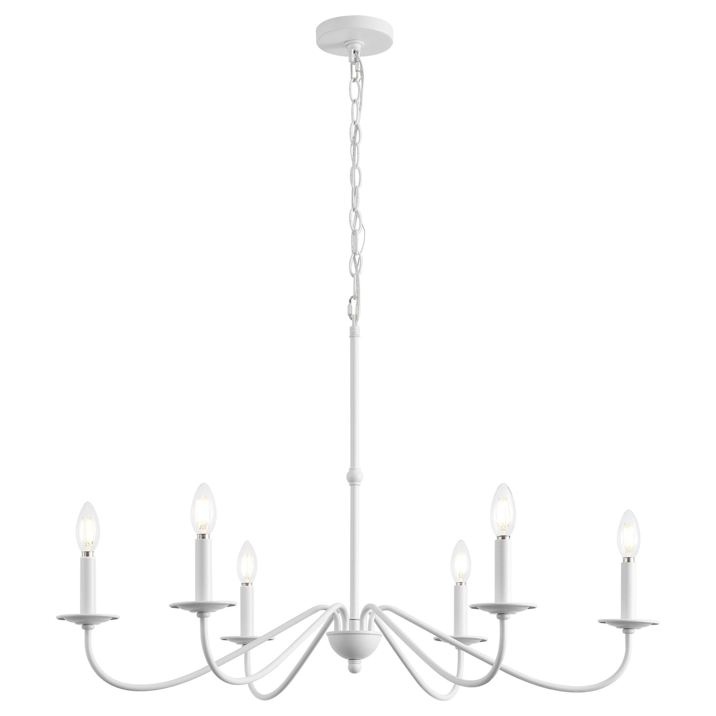 Lustre LED en fer à 6 lumières, 34,75 $, par JONATHAN Y