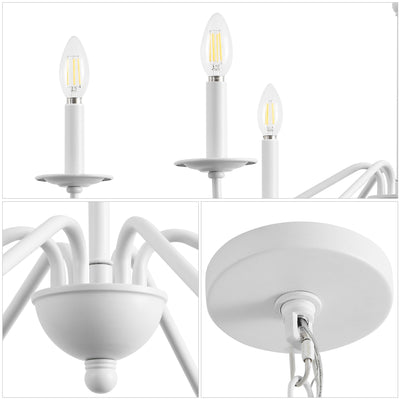 Lustre LED en fer à 6 lumières, 34,75 $, par JONATHAN Y