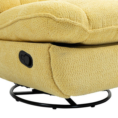 Ensemble de 2 fauteuils de canapé inclinables pivotants à 360 degrés et réglables