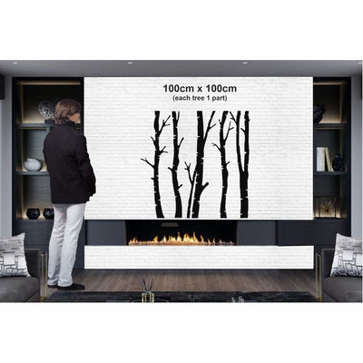 5 décorations murales en métal représentant des arbres secs pour la maison et l'extérieur