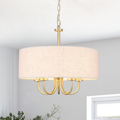 Plafonnier semi-encastré moderne à 5 lampes pour salle à manger, chambre à coucher, salon - N/A