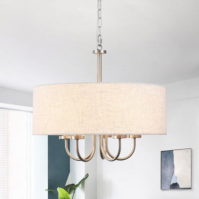 Plafonnier semi-encastré moderne à 5 lampes pour salle à manger, chambre à coucher, salon - N/A