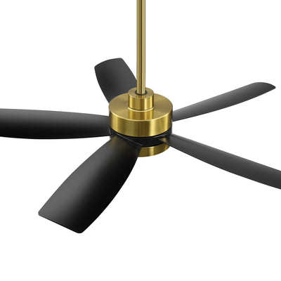 Ventilateur de plafond LED Breezary 65/52/42 à 5 pales avec kit d'éclairage et télécommande