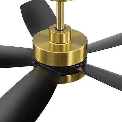 Ventilateur de plafond LED Breezary 65/52/42 à 5 pales avec kit d'éclairage et télécommande