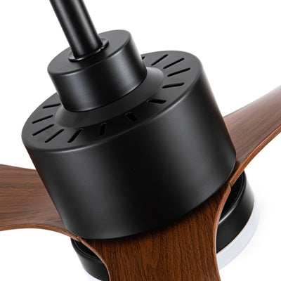 Ventilateur de plafond à DEL de 52 pouces avec télécommande (3 pales)