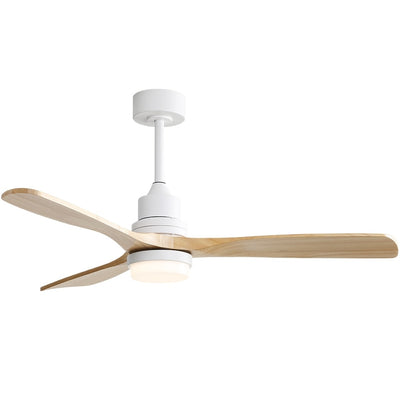 Ventilateur de plafond d'intérieur en bois Sofucor 52 avec télécommande et éclairage intégré en option