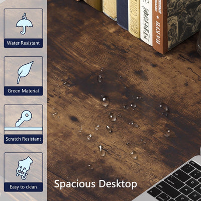 Bureau d'ordinateur robuste 55 pouces, bureau de bureau