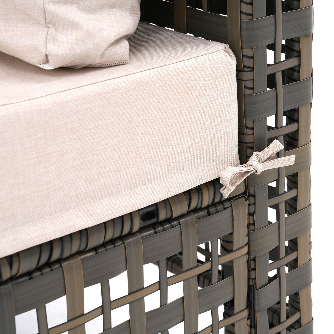 Ensemble de sièges d'extérieur sectionnels pour 6 personnes avec coussins