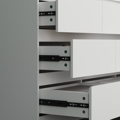 Commode d'appoint à 9 tiroirs 63W pour salon, chambre à coucher