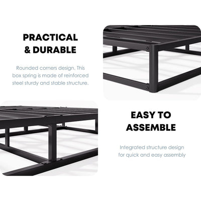 Sommier métallique FSCHOS de 7 pouces, sommier de base, sans pieds