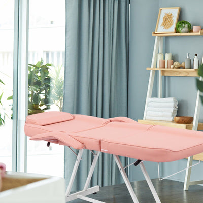 Chaise de massage réglable pour salon de beauté, spa, tatouage, avec tabouret