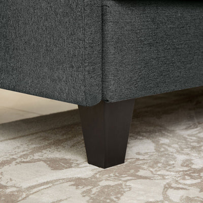 Canapé sectionnel en L 86,22 pouces avec poches de rangement latérales