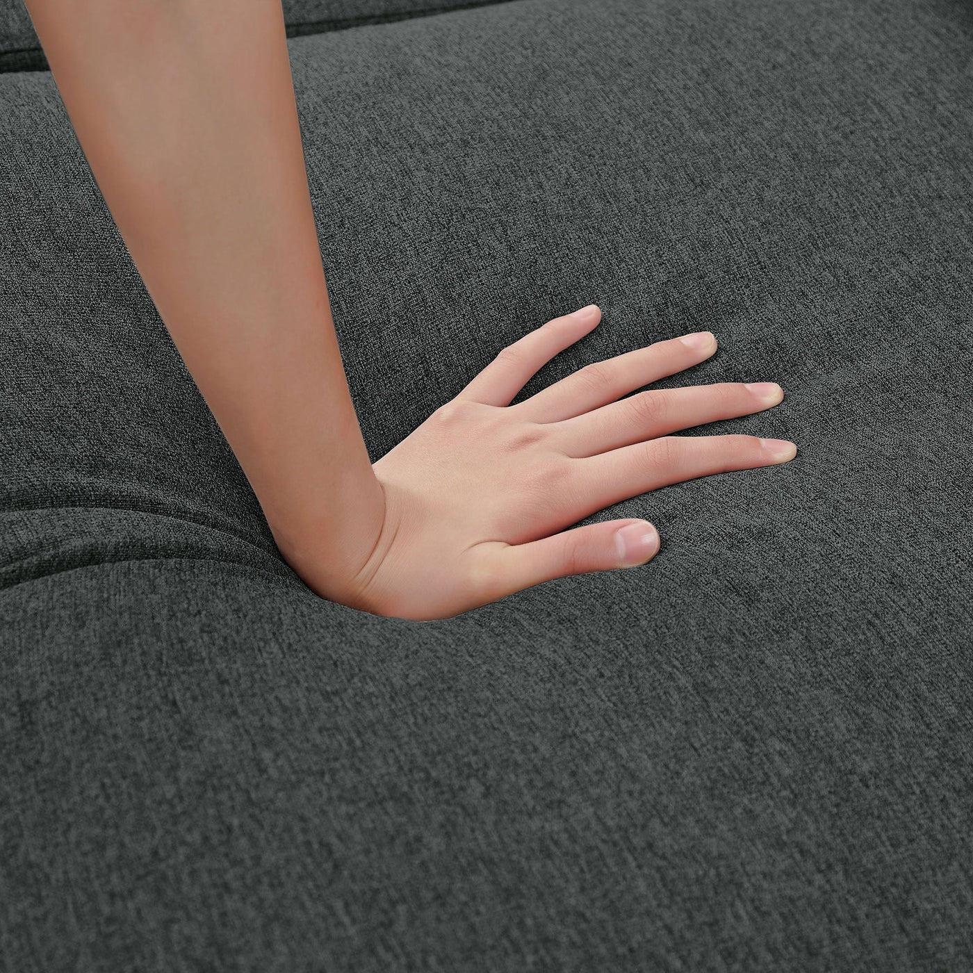 Canapé sectionnel en L 86,22 pouces avec poches de rangement latérales