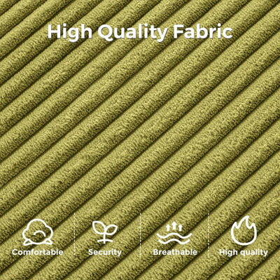 Canapé-lit pliant en velours côtelé 8 places, simple