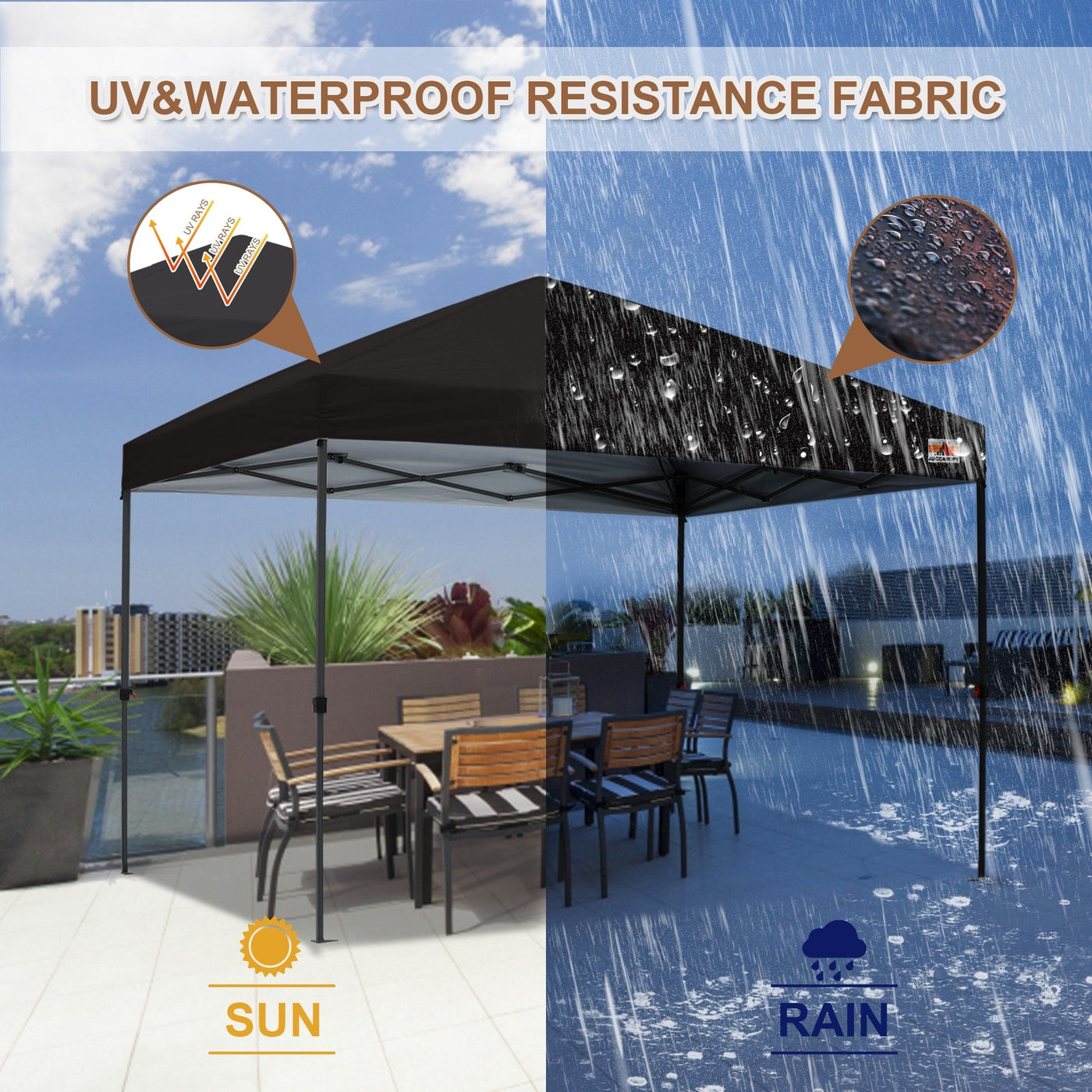 ABCCANOPY Tente à baldaquin facile à monter et durable Tente à baldaquin d'extérieur