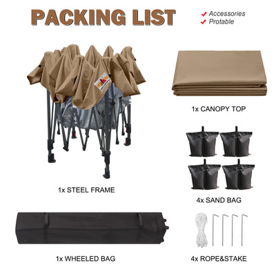 ABCCANOPY Tente à baldaquin facile à monter et durable Tente à baldaquin d'extérieur