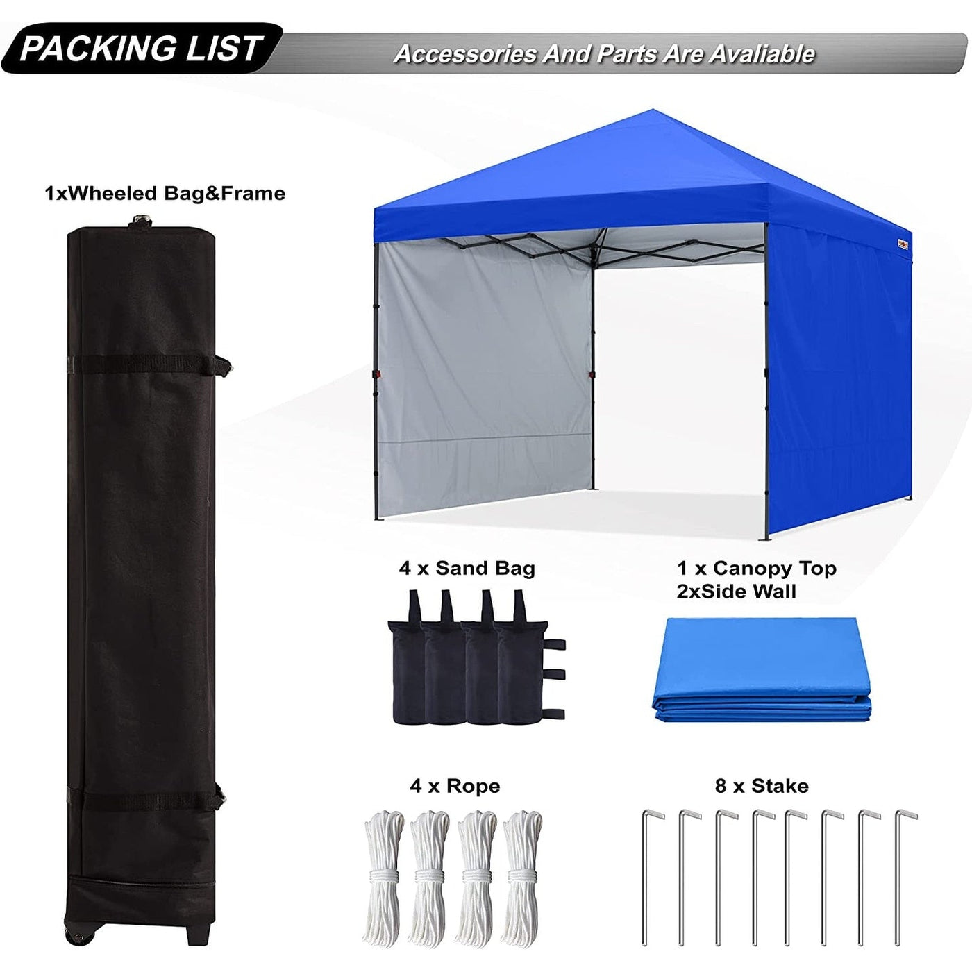 ABCCANOPY Tente à baldaquin facile à monter et durable Tente à baldaquin d'extérieur