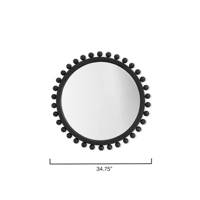 Miroir rond en bois Alden Décor Orion, naturel