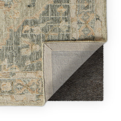 Tapis traditionnel en laine crocheté à la main en mosaïque Alexander Home