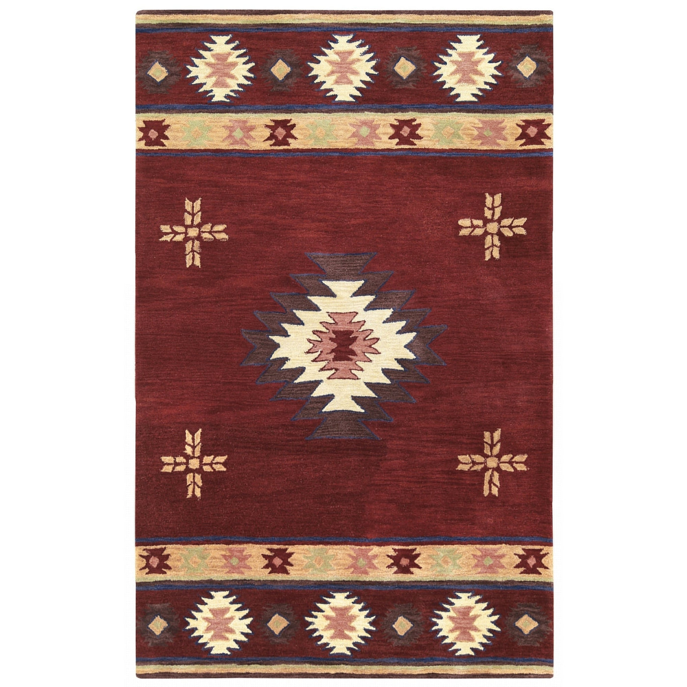 Tapis en laine touffeté à la main Alora Decor Ryder Southwestern