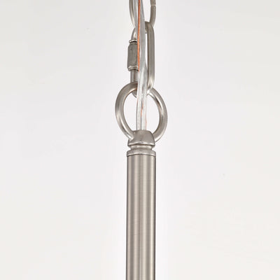 Lustre à abat-jour tambour Anita avec prisme en verre transparent