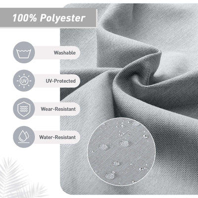 Lot de 4 coussins de chaise à dossier haut Aoodor Patio, 46 ​​x 21 x 4 pouces (coussins uniquement)