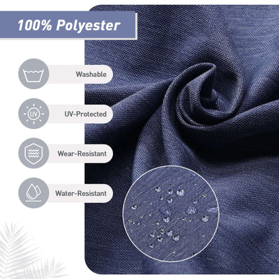 Lot de 4 coussins de chaise à dossier haut Aoodor Patio, 46 ​​x 21 x 4 pouces (coussins uniquement)