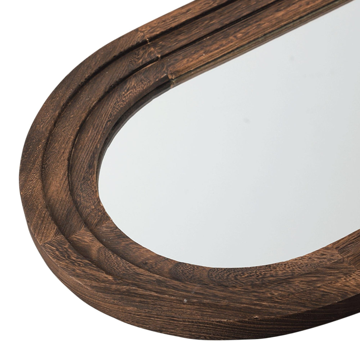 Miroir rustique en bois vieilli Dovelina, miroir de sol pleine longueur