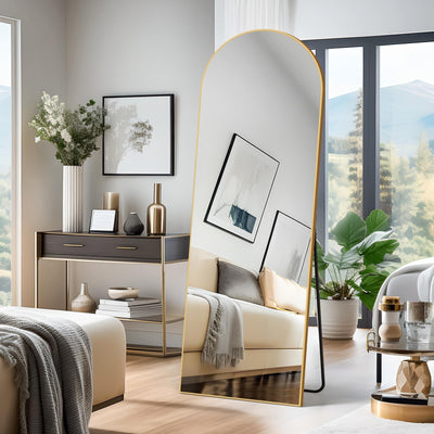 Miroir mural sur pied arqué Dovelina