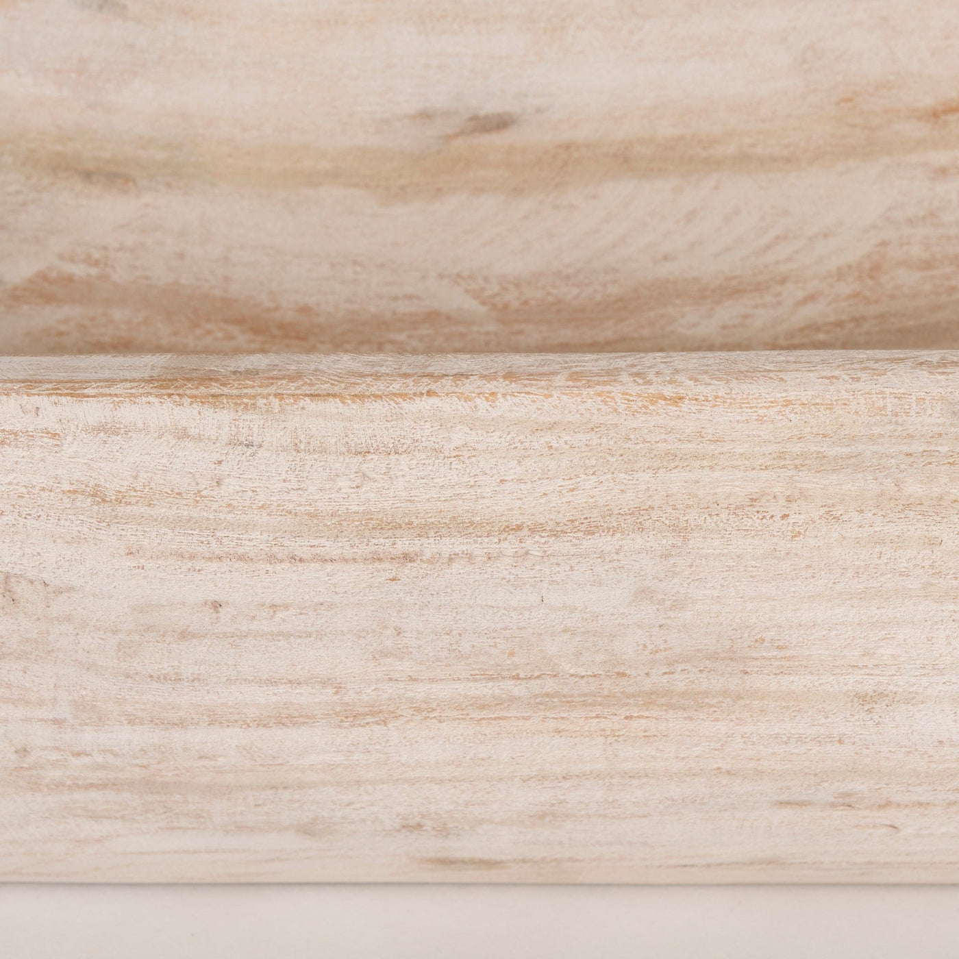 Bol oblong extra large Athena en bois récupéré noir-brun - 26,0 L x 10,0 l x 7,0 H