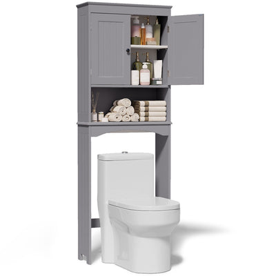 Meuble de rangement pour salle de bain, meuble de rangement pour toilettes, étagère de salle de bain au-dessus des toilettes, toilettes gain de place