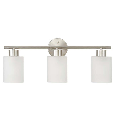 Bellevue Lydia 3 lumières 23 large lampe de salle de bain avec verre givré