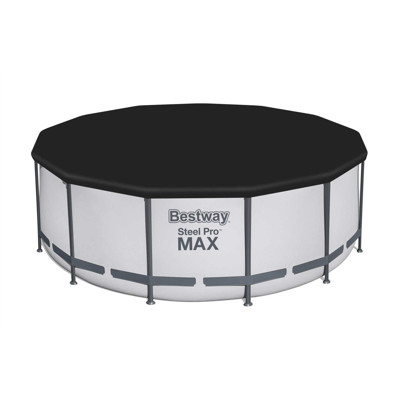 Piscine hors sol ronde Bestway Steel Pro MAX avec pompe et couverture
