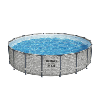 Piscine hors sol ronde Bestway Steel Pro MAX avec pompe et couverture