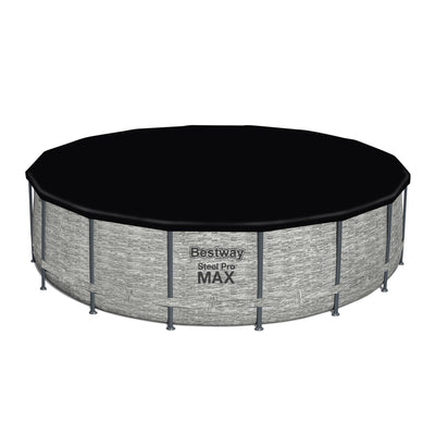Piscine hors sol ronde Bestway Steel Pro MAX avec pompe et couverture
