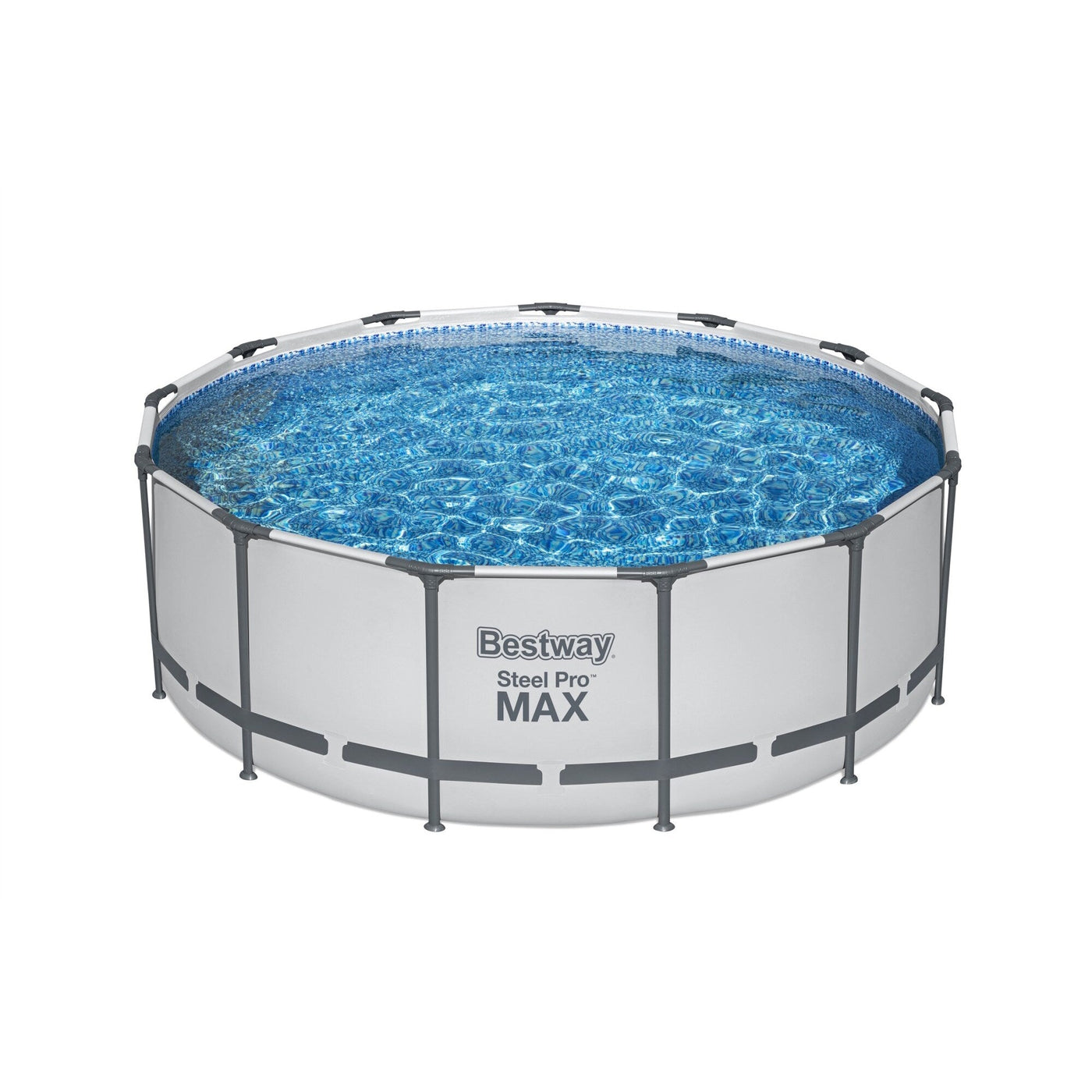 Piscine hors sol ronde Bestway Steel Pro MAX avec pompe et couverture