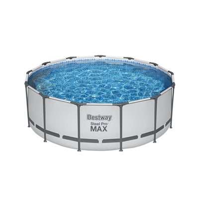 Piscine hors sol ronde Bestway Steel Pro MAX avec pompe et couverture