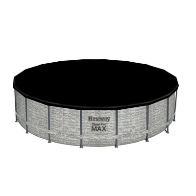 Piscine hors sol ronde Bestway Steel Pro MAX avec pompe et couverture