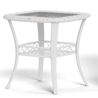 Ensemble de patio pivotant et planeur en osier Biloxi Outdoor White (3 pièces)