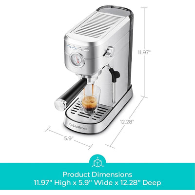 Machine à expresso CASABREWS CM5418 20 bars avec buse vapeur pour mousse de lait