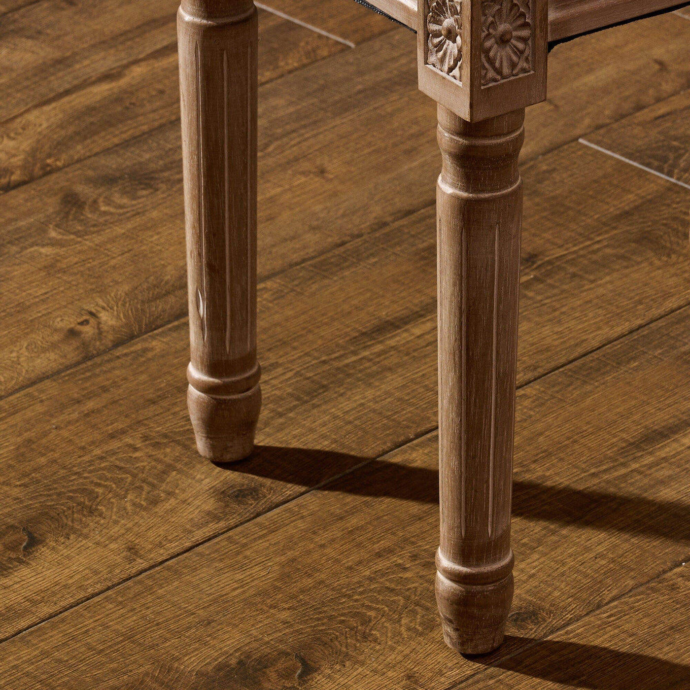 Tabouret de pied et tabouret de coiffeuse rembourrés vintage français CO-Z
