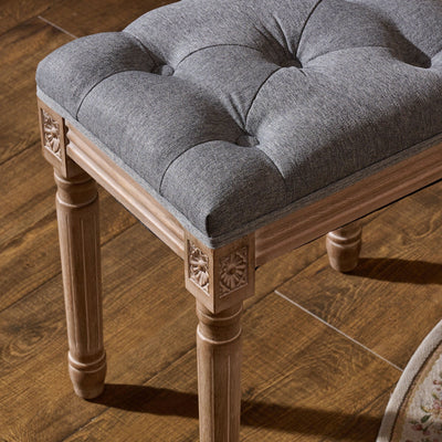 Tabouret de pied et tabouret de coiffeuse rembourrés vintage français CO-Z